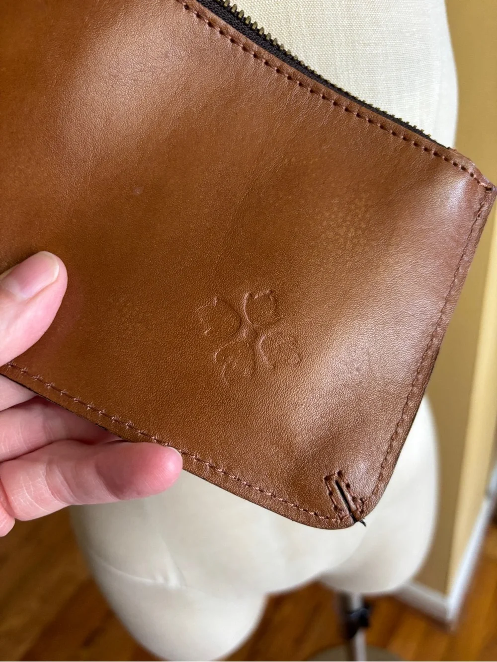 patricia nash genuine leather map print wristlet